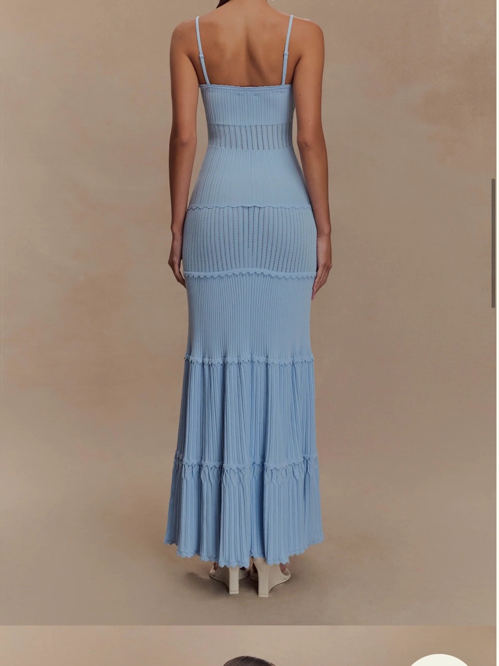 Meshki Finley Strapless Light Blue Maxi Dress - Picture 3 of 4